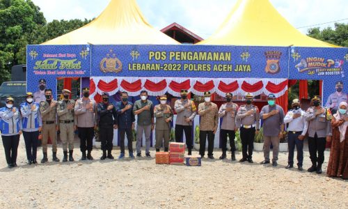Didampingi Forkopimda, Kapolres Aceh Jaya Cek Kesiapan Pos