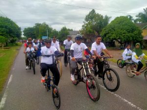 Meriahkan Hut Tertunda, Pemkab Aceh Jaya Gelar Fun Bike dan Fun Walk
