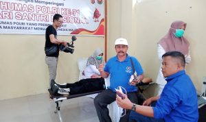 Sambut Hut Humas dan Hari Santri, Polres Aceh Barat Gelar Donor Darah