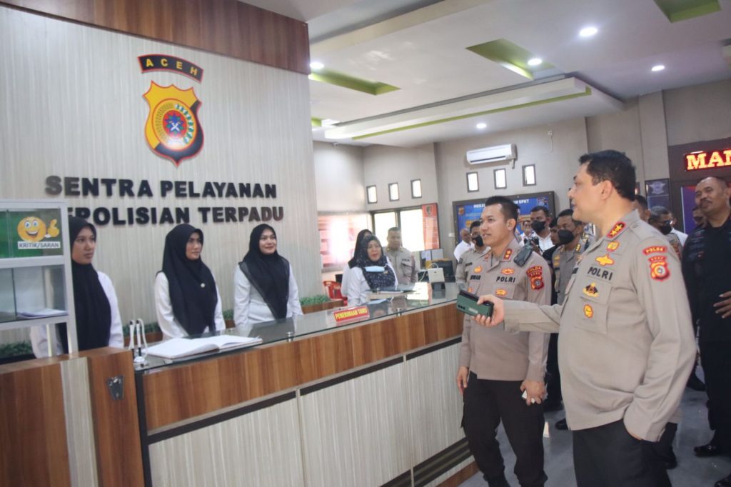 Pelayanan Prima Kepada Masyarakat, Kapolda dan Wakapolda Aceh Sidak SPKT