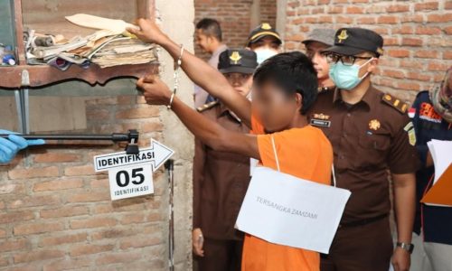 Satreskrim Polres Pidie Jaya, Rekontruksi Kasus Pembunuhan Warga Meureudu