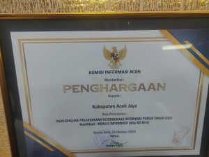Terima Penghargaan Keterbukaan Informasi Publik, Pj Nurdin: SKPK Hingga Gampong Terus Tingkatkan