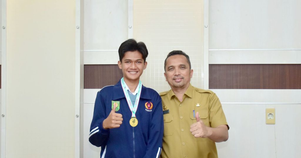 Apresiasi Atlet Taekwondo Dalam Seleknas Sea Games XXXII Kamboja, Pj Wali Kota Sabang Beri Dukungan
