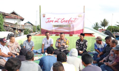 Jumat Curhat Polres Aceh Barat, Segarkan Problema Nelayan