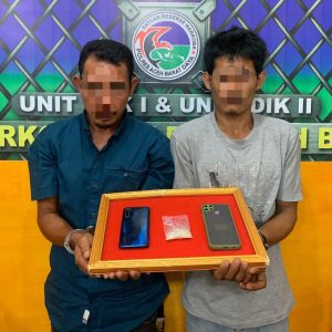 Dua Pelaku Diduga Penyalahguna Narkotika Sabu, Ditangkap Polisi