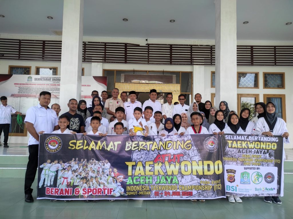 Indonesia Taekwondo Championship Sumut, Sekda Aceh Jaya : Berikan Yang Terbaik