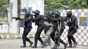 Polres Aceh Barat Melaksanakan Simulasi Pengamanan Pemilu 2024