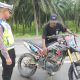 Satlantas Polres Aceh Tamiang Sita Belasan Knalpot Racing