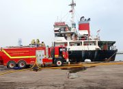 Gercep, PT KCN Apresiasi KSOP dan Gulkarmat Atasi Kebarakan Kapal di Pelabuhan Marunda