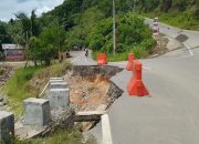 Masyarakat Keluhkan Jalan Amblas di Aceh Tenggara