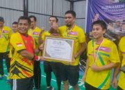Turnamen Badminton PUPR Se-Barsela Aceh Berakhir, Tim Dinas PUPR Aceh Jaya Juara I
