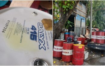 Tabrak Aturan, Gudang Limbah Oli Beroperasi di Bibir Kali Sunter