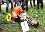 Polres Aceh Timur Rekonstruksi Kasus Pembunuhan Sadis Pekerja Jasa Pengiriman Barang, Motif Judi Online!