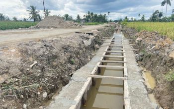 Proyek Normalisasi Saluran Air Gampong Matang Ceungai Terancam Tak Selesai